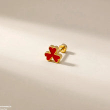 NTHH00076 XAS Clover Flower Stainless Steel Nose Pin - NTHH