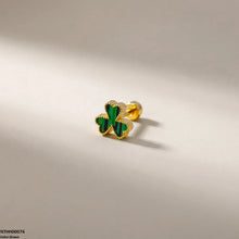 NTHH00076 XAS Clover Flower Stainless Steel Nose Pin - NTHH