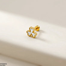 NTHH00076 XAS Clover Flower Stainless Steel Nose Pin - NTHH