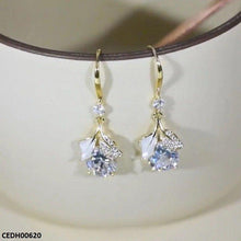 CEDH00620 LSH Double Leaf Drop Earrings - CEDH