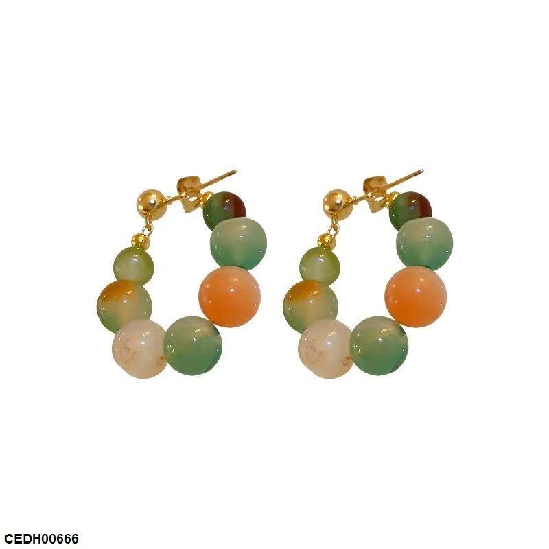 CEDH00666 YYZ Round Drop  Earrings - CEDH