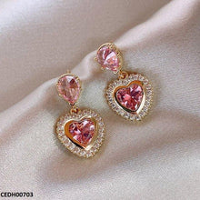 CEDH00703 LSH Tear Heart Drop Earrings - CEDH