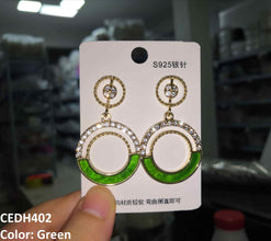 CEDH402 YHC Wheel Drop Earrings Pair - CEDH