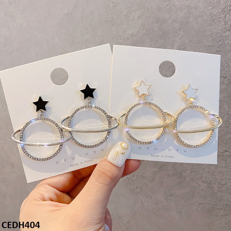 CEDH404 YHC Star Galaxy Drop Earrings Pair - CEDH