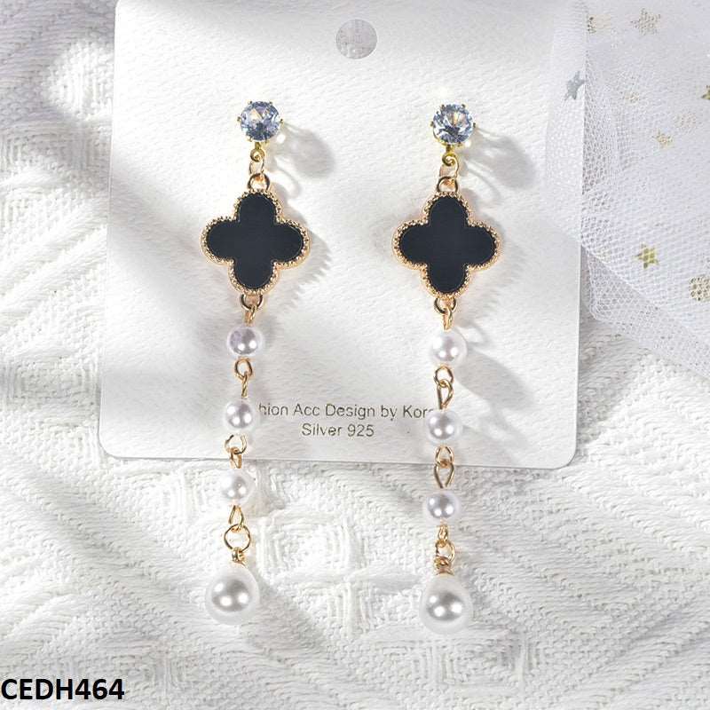 CEDH464 ZXS Pearl Drop Earrings Pair - CEDH