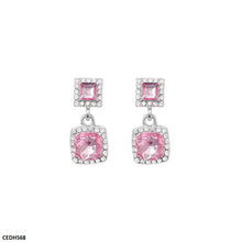 CEDH568 HJF Square Drop Earrings  - CEDH