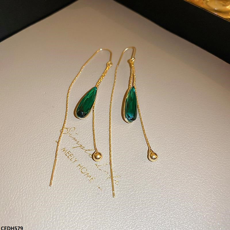 CEDH579 ZCD Tear/Chain Drop Earrings  - CEDH