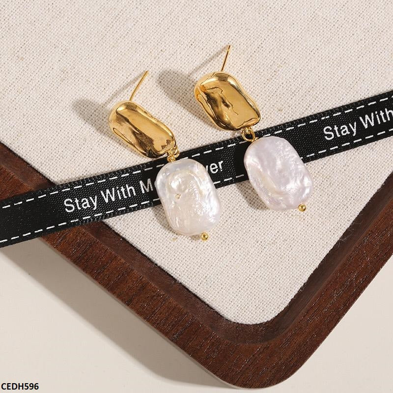 CEDH596 YYE Pearl Drop Earrings - CEDH