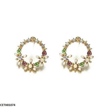 CETH01074 JMN Round Flower Tops Pair - CETH