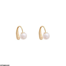 CETH01122 DGF Stainless Steel Round Pearl Tops Pair - CETH