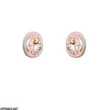 CETH01167 LSH Oval Flower Tops Pair - CETH