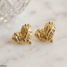 CETH01247 BHS Heart Stainless Steel Tops Pair - CETH