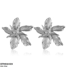 CETH018 JMN Edge Layer Flower Stud Tops Pair - CETH