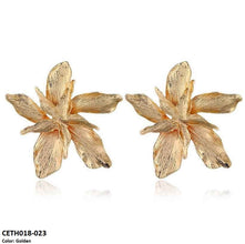 CETH018 JMN Edge Layer Flower Stud Tops Pair - CETH