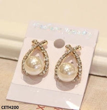 CETH200 SGC Cross Pearl Stud Tops Pair - CETH