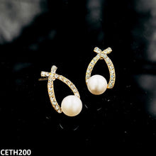 CETH200 SGC Cross Pearl Stud Tops Pair - CETH