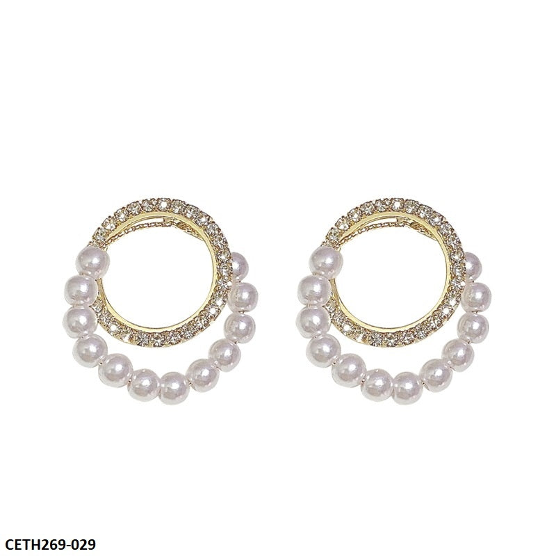 CETH269 SYB Round Pearl Tops Pair - CETH