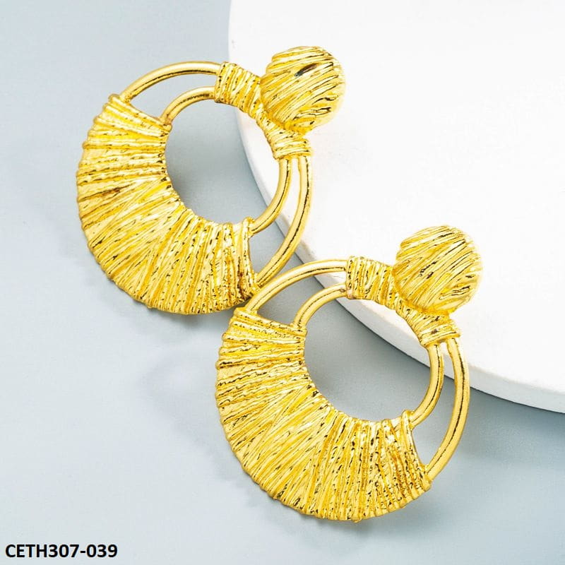 CETH307 LYB Oval Dangles Tops Pair - CETH