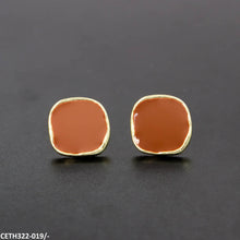 CETH322 YYZ Painted Square Stud Tops Pair - CETH