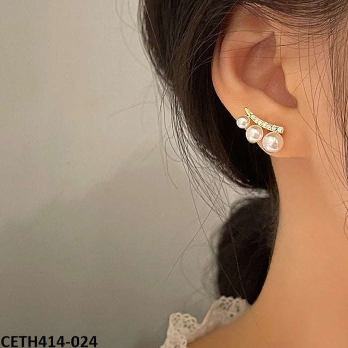 CETH414 XST Step Pearls Stud Tops Pair - CETH