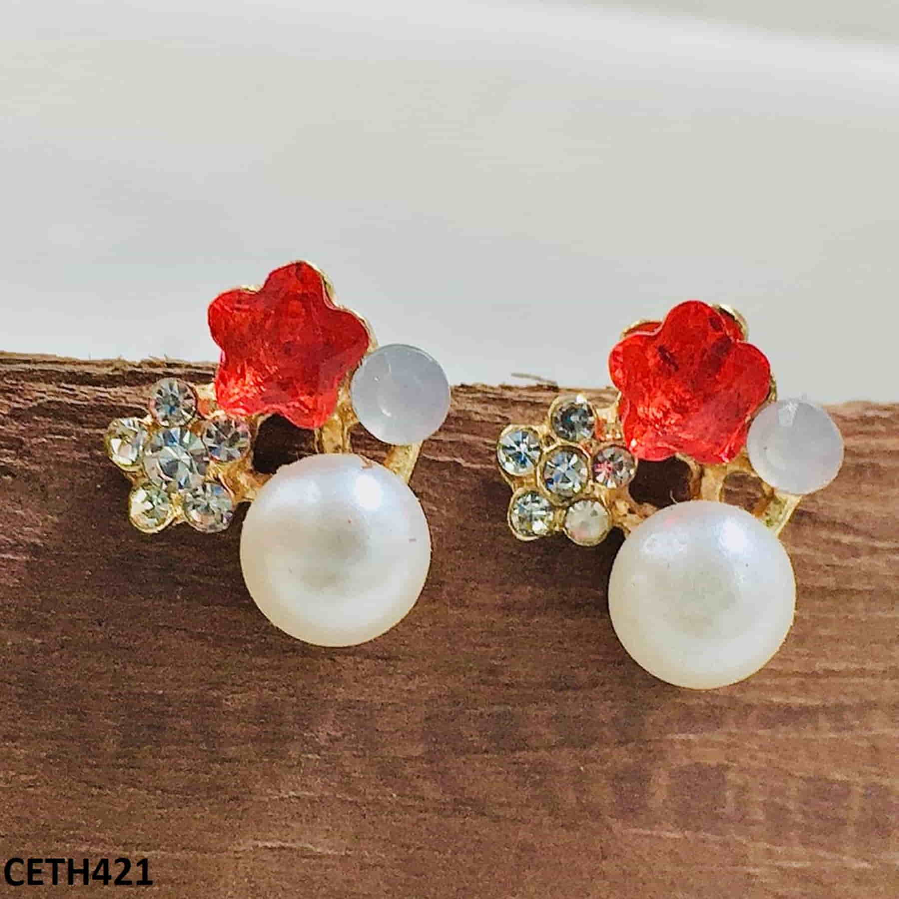 CETH421 SGC Flower and Star Stud Tops Pair - CETH