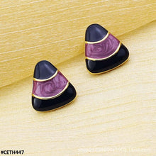 CETH447 YUL Trianlge  Stud Tops Pair - CETH