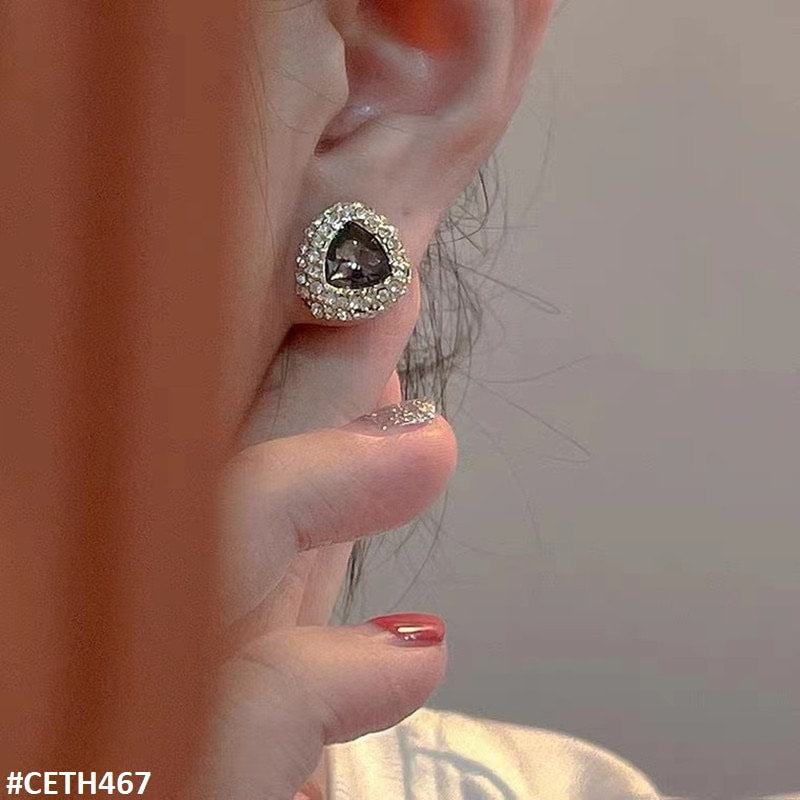 CETH467 ZHL Down Trillion Ear Stud Tops Pair - CETH