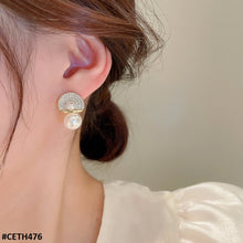 CETH476 SYB Umbrella Pearl Ear Tops Pair - CETH