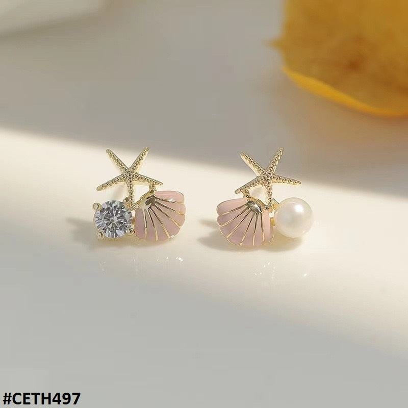 CETH497 BTO Star  Stud Tops Pair - CETH