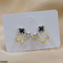 CETH507 LSH Clover Stud Tops Pair - CETH