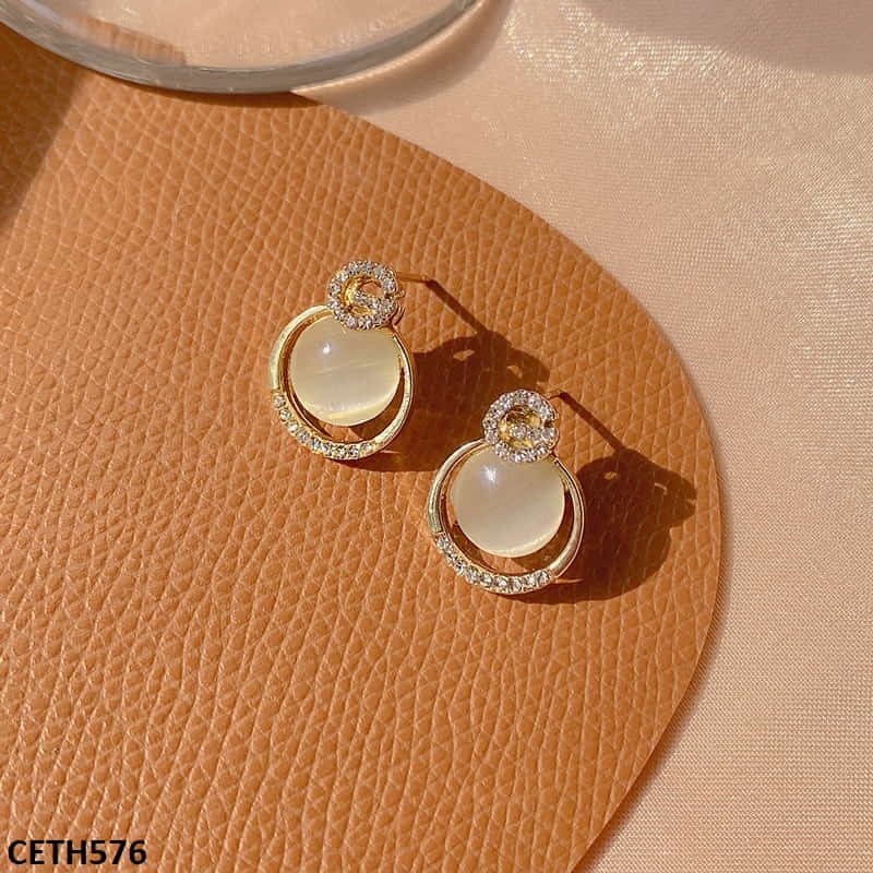 CETH576 ZHL G-Round Stud Tops Pair - CETH