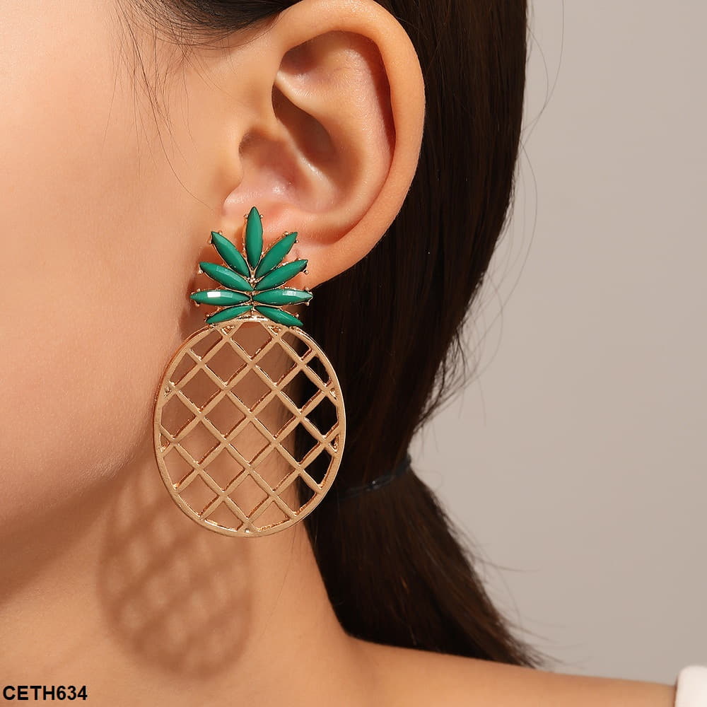 CETH634 QWN Pineapple Ear Tops Pair - CETH