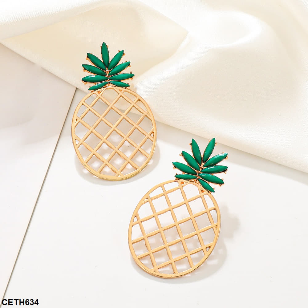 CETH634 QWN Pineapple Ear Tops Pair - CETH