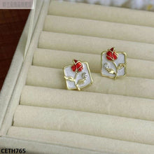 CETH765 BTO Painted Flower Square Tops Pair - CETH
