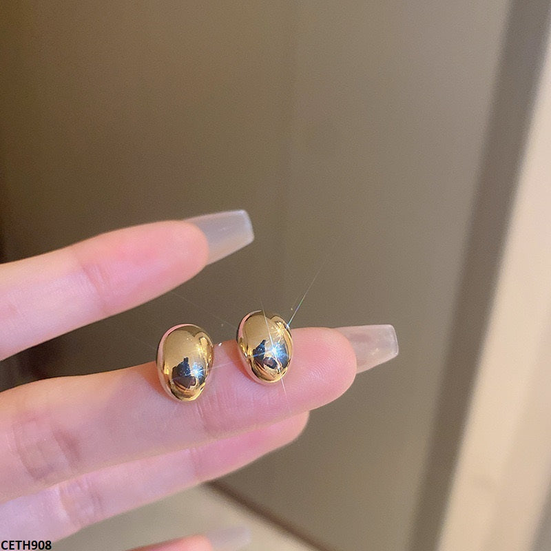 CETH908 LSH Mate Press Cup Ear Stud Tops Pair - CETH