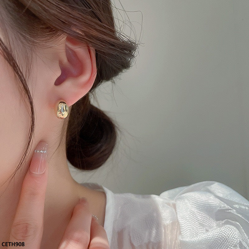 CETH908 LSH Mate Press Cup Ear Stud Tops Pair - CETH
