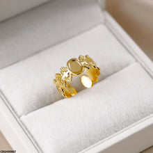 CRGH00807 NMS Stainless Steel Oval Vintage Ring Adjustable - CRGH