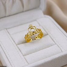 CRGH00861 NMS Heart Crown Stainless Steel Ring Adjustable - CRGH