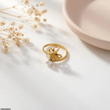 CRGH00922 MOX Stainless Steel Butterfly Stone Ring - CRGH