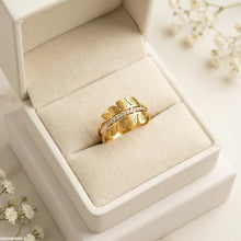 CRGH00930 MOX Stainless Steel Double Leaf Ring - CRGH