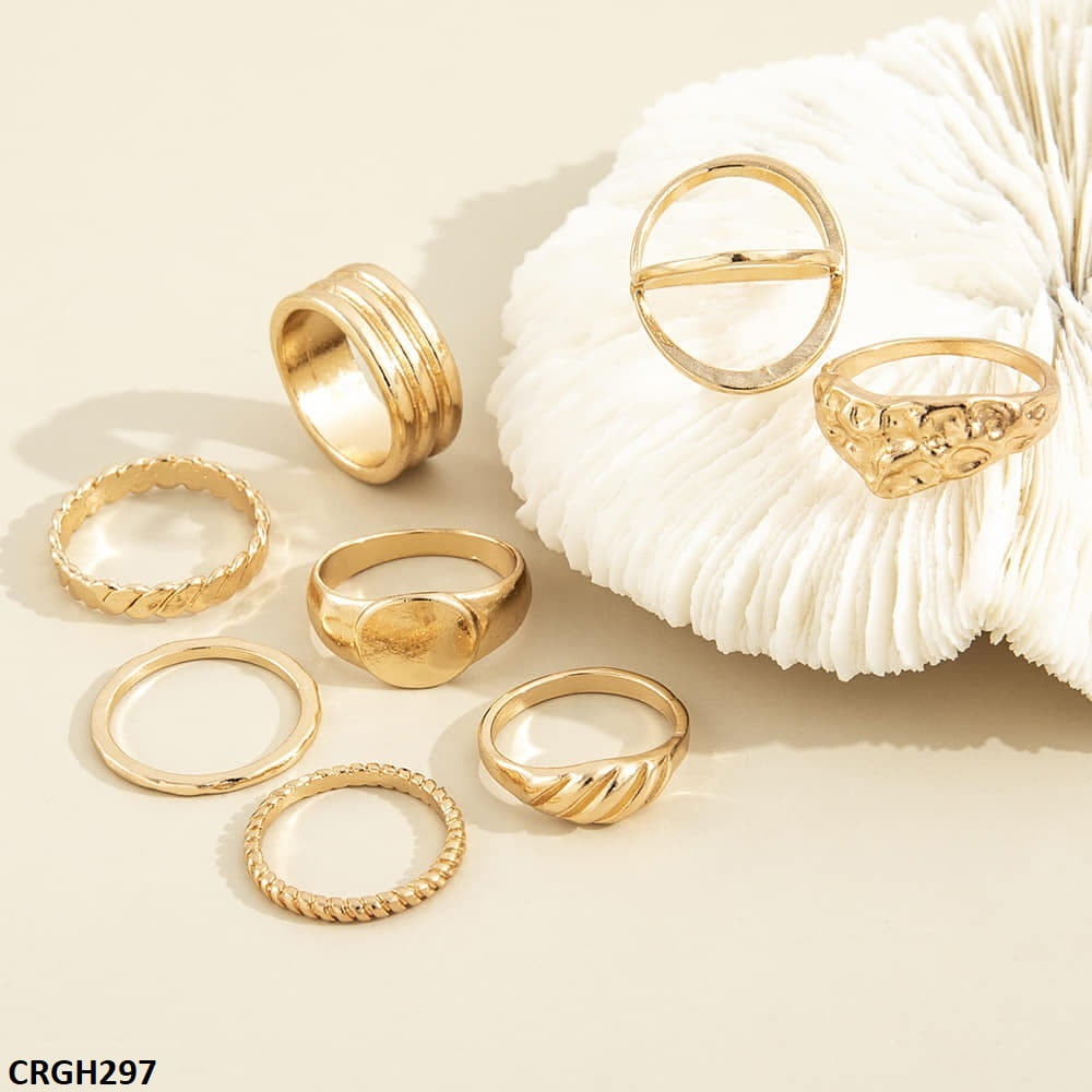 CRGH297 YPG Set of 8 Rings - CRGH