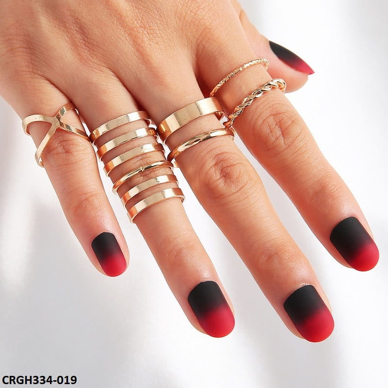 CRGH334 LSH 8 pcs Rings - CRGH