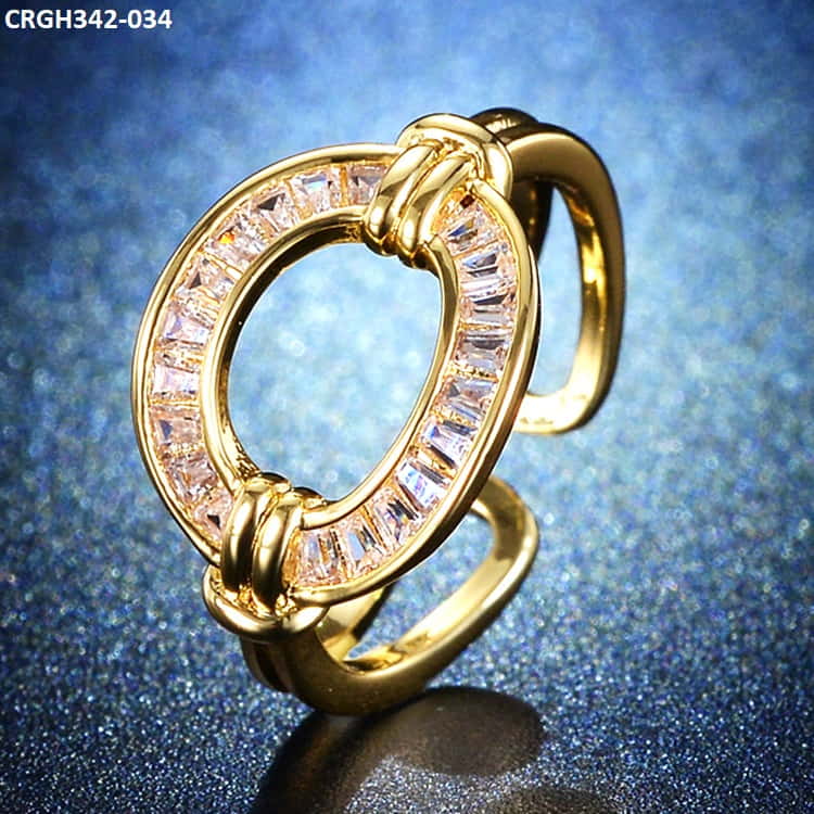 CRGH342 ZFQ Circle & Layer Ring Adjustable - CRGH