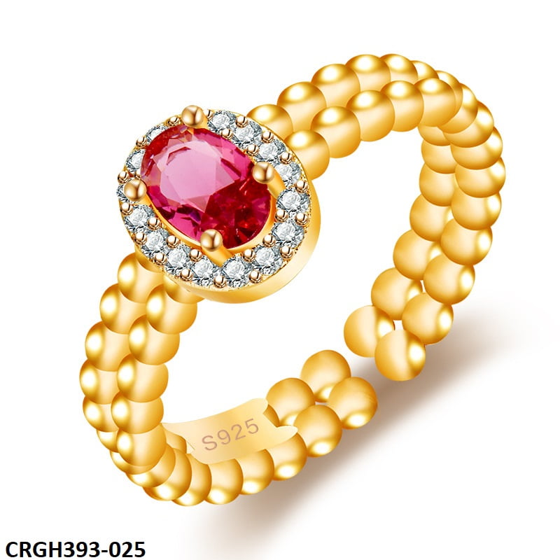 CRGH393 HNJ Ovel & Step Ball Adjustable Ring - TRGH