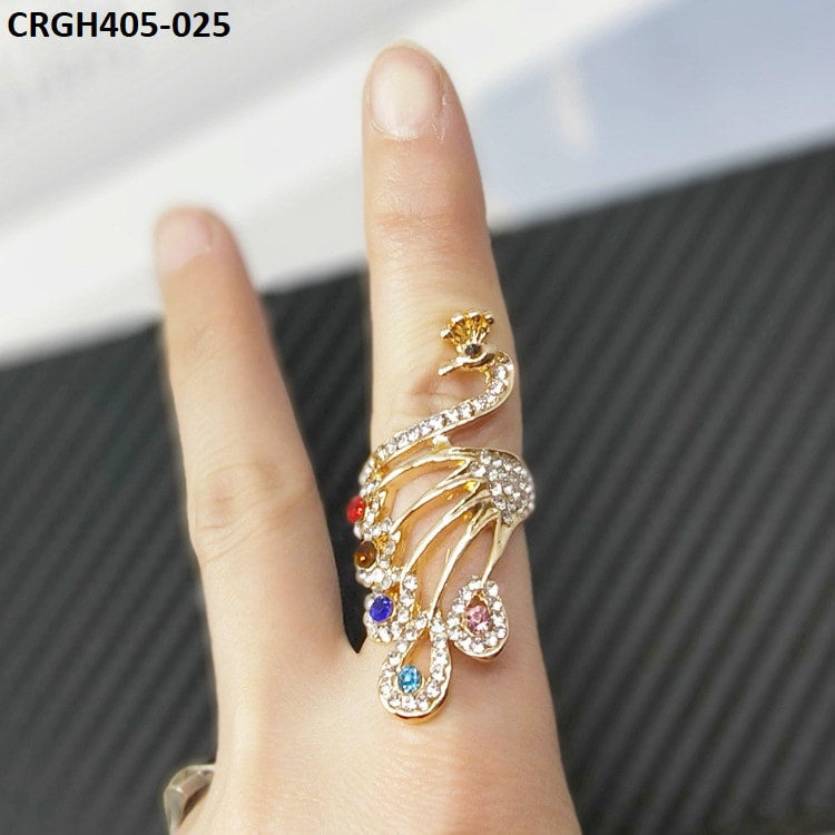 CRGH405 LQP Peacock Wing Ring - CRGH