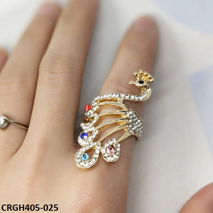 CRGH405 LQP Peacock Wing Ring - CRGH