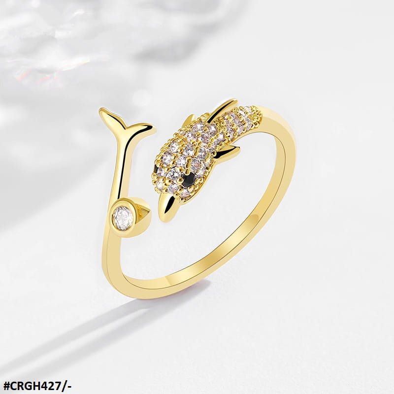 CRGH427 SZL Dolphin Adjustable Ring - CRGH
