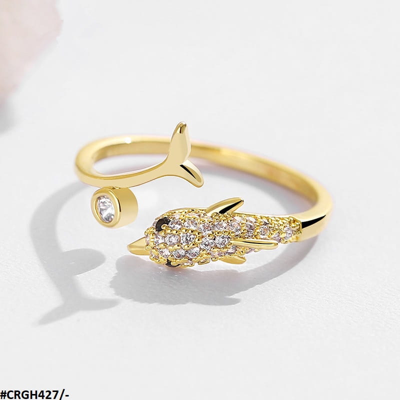 CRGH427 SZL Dolphin Adjustable Ring - CRGH