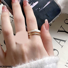 CRGH449 WNS White painted  Adjustable Ring - CRGH