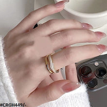 CRGH449 WNS White painted  Adjustable Ring - CRGH